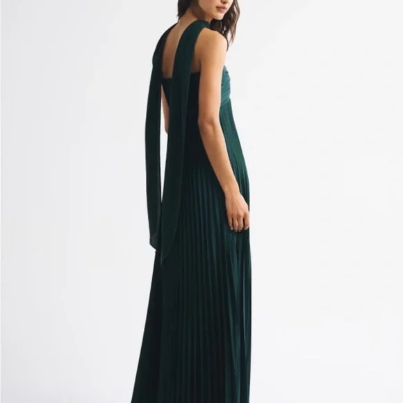 The A&F Giselle Strapless Scarf Babydoll Maxi Dress  XXS Petite - Picture 4 of 7